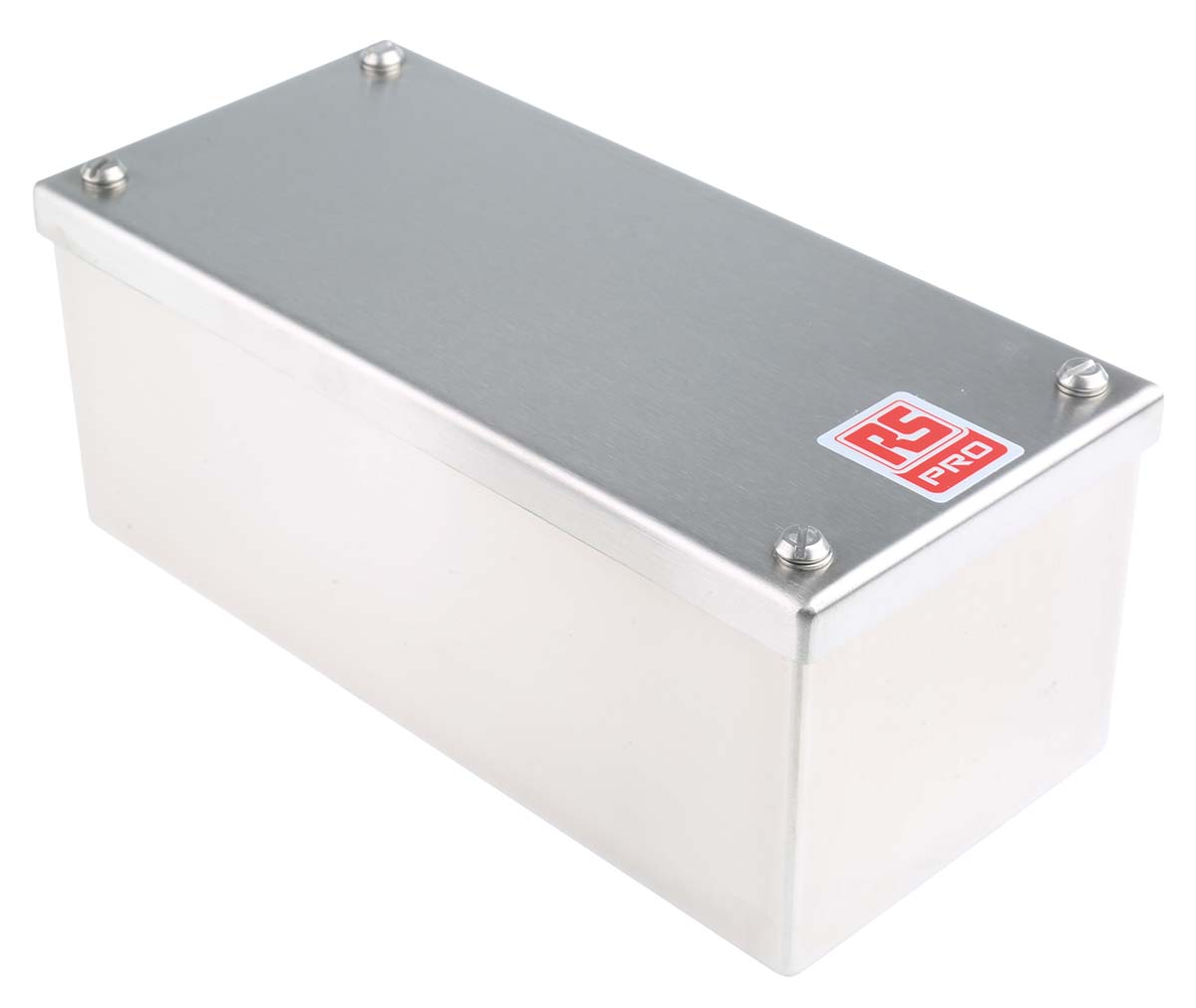 RS PRO 304 Stainless Steel Satin Adaptable Enclosure Box 100mm x 220 mm x 85 mm