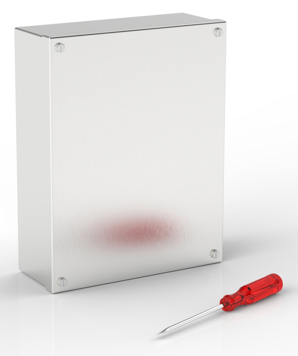 RS PRO 304 Stainless Steel Satin Adaptable Enclosure Box 220mm x 280 mm x 85 mm