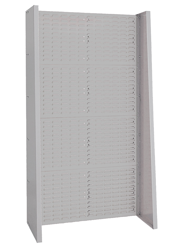 Bott Steel Louvre Panel Storage Unit, 452 mm x 1015 mm x 1835 mm, Light Grey