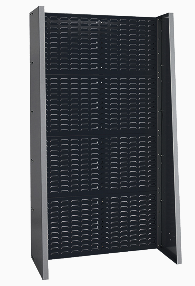 Bott Steel Louvre Panel Storage Unit, 452 mm x 1015 mm x 1835 mm, Anthracite Grey