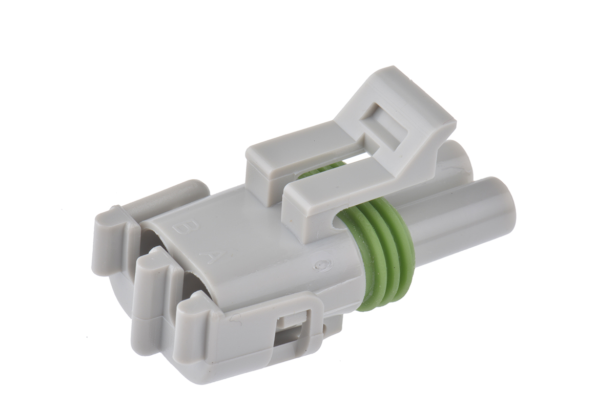 Delphi, Weather-Pack Automotive Connector Female Grey Cable 2 Way Crimp Termination 12103784
