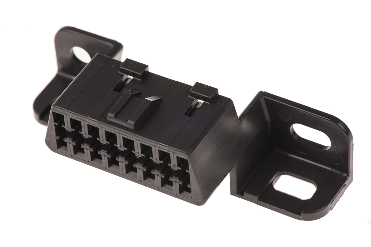 Delphi, Metri-Pack OBD II Automotive Connector Female Black Cable 16 Way Crimp Termination 12110250