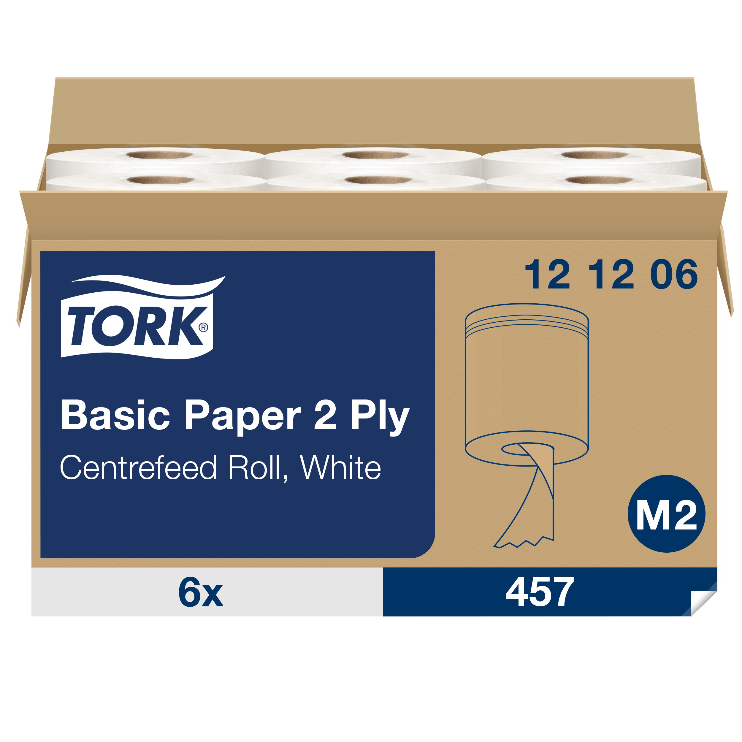 Tork Centrefeed roll Roll Paper Towel, 160 m x 200 mm, 2, 457 Sheets