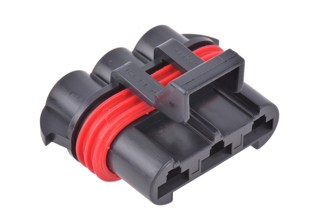 Delphi, Metri-Pack 630 Automotive Connector Female Black Cable 3 Way Crimp Termination 12124685