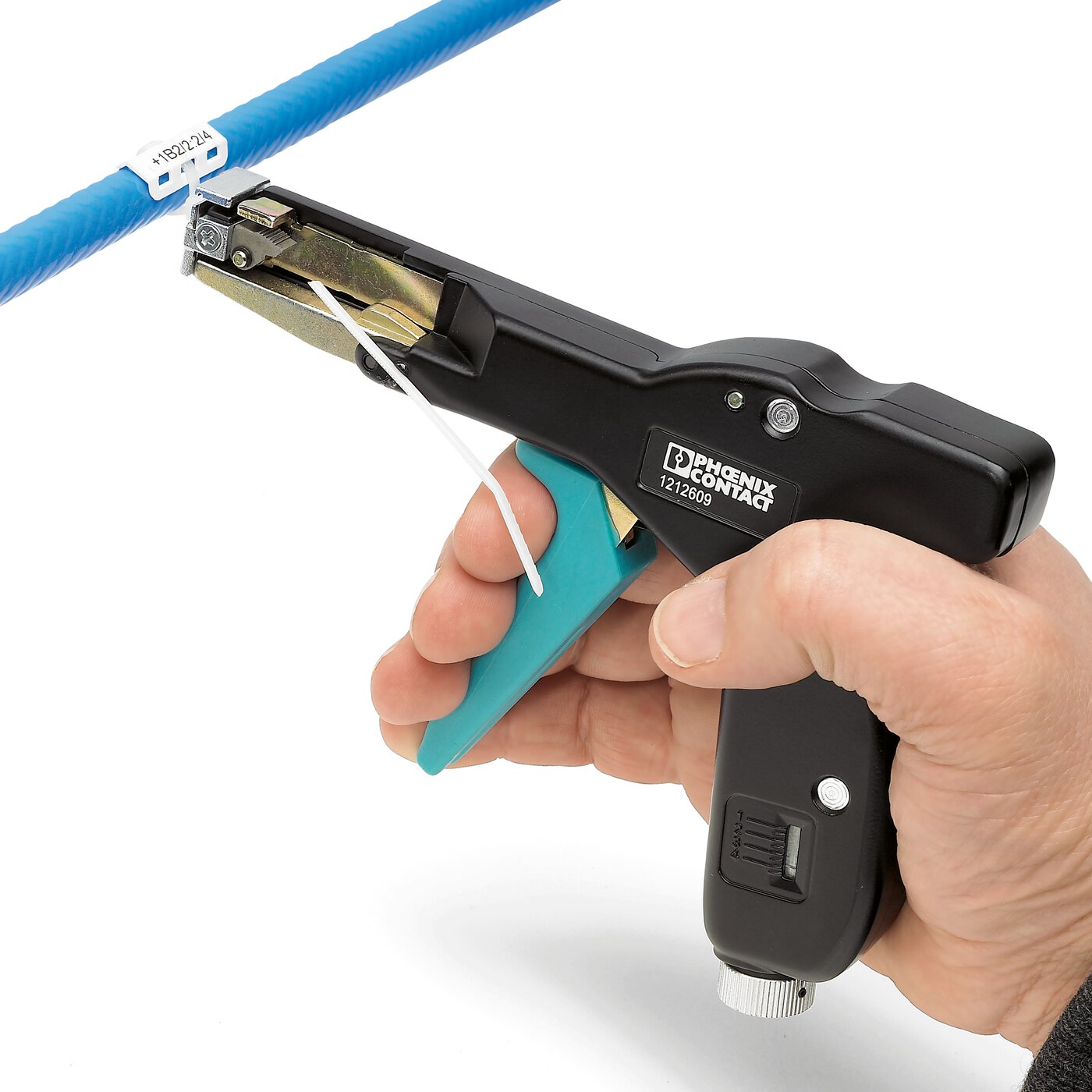 1212475 Phoenix Contact UNIFOX Cable Tie Gun, 2.2 to 4.8 mm Capacity