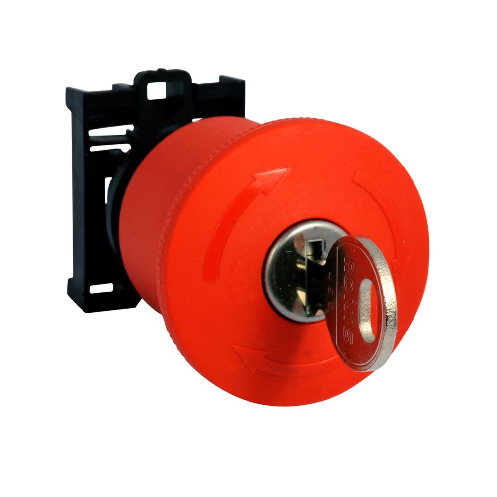 121466-m22-pvs45p-rs Eaton M22 Series, Key Release, Emergency Stop Push Button Head 45 mm Diameter