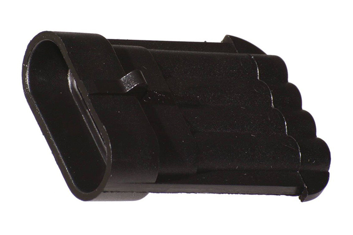 Delphi, Metri-Pack 150 Automotive Connector Male Black Cable 4 Way Crimp Termination 12147282