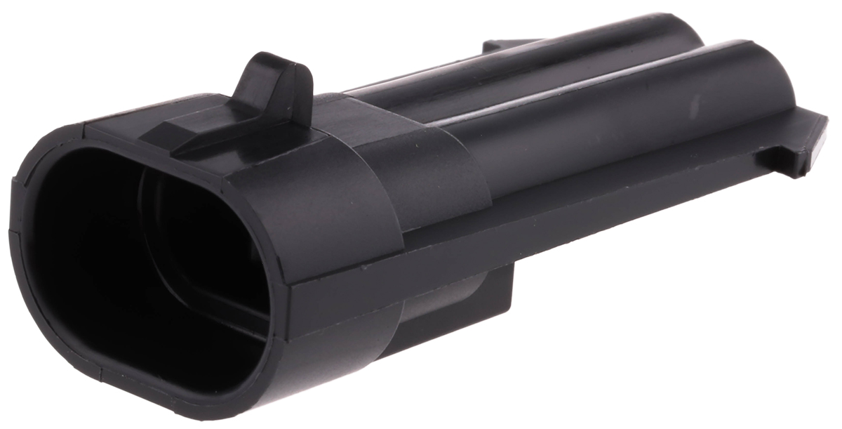 Delphi, Metri-Pack 150 Automotive Connector Male Black Cable 2 Way Crimp Termination 12162000