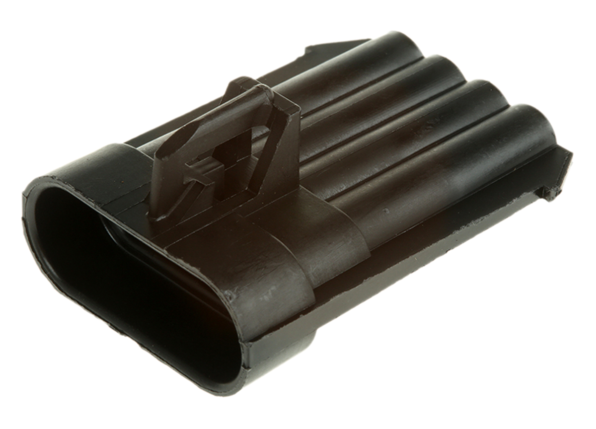 Delphi, Metri-Pack 150 Automotive Connector Male Black Cable 4 Way Crimp Termination 12162102