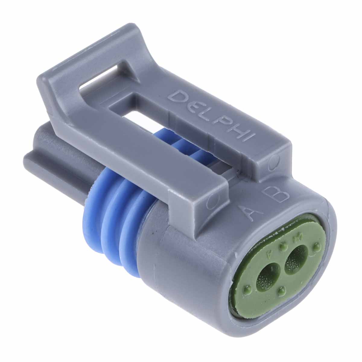 Delphi, Metri-Pack 150.2 Pull-To-Seat Automotive Connector Female Grey Cable 2 Way Crimp Termination 12162197