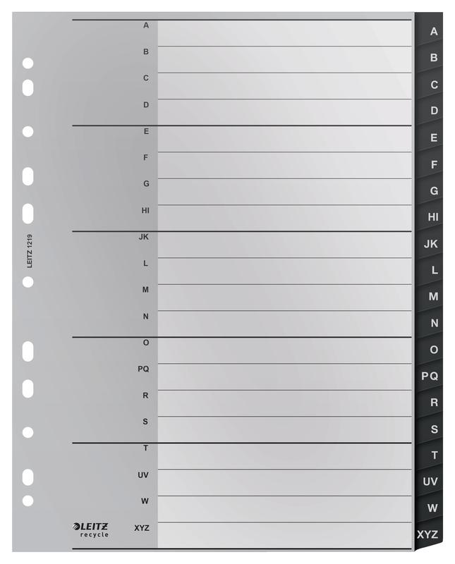Leitz Black A4 Ring Binder Divider