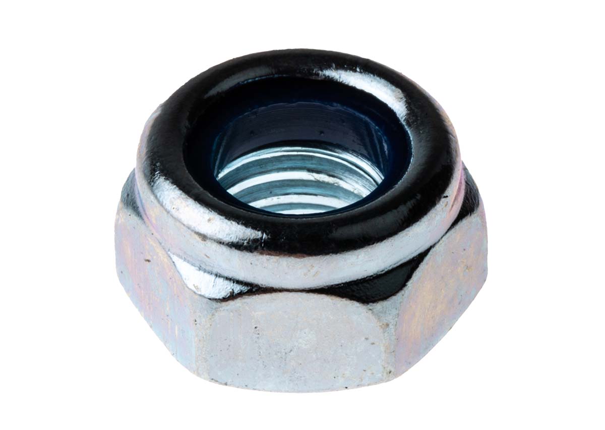 RS PRO, Bright Zinc Steel Locknut, DIN 985, M8