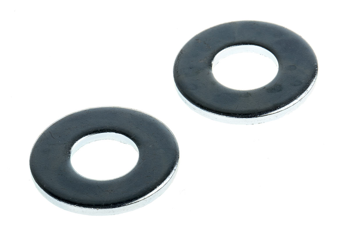 RS PRO Steel Bright Zinc Washers, M10, BS 4320