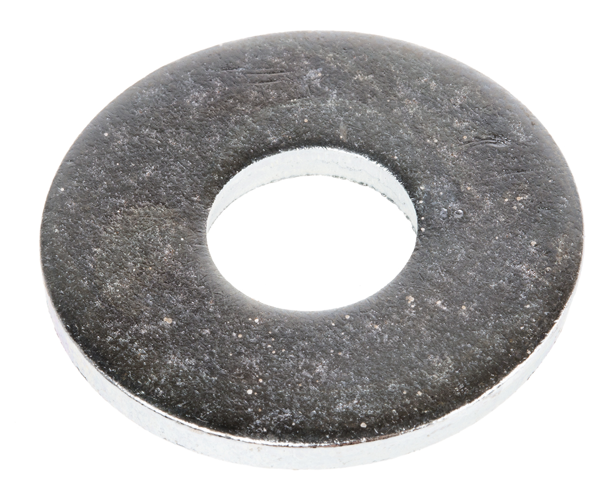 RS PRO Steel Bright Zinc Washers, M10, BS 4320