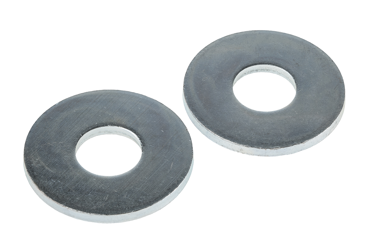 RS PRO Steel Bright Zinc Washers, M16, BS 4320G