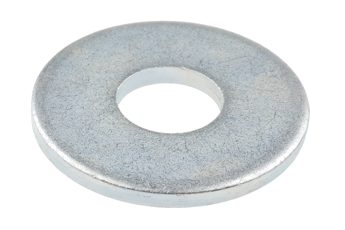 RS PRO Steel Bright Zinc Washers, M20, BS 4320G