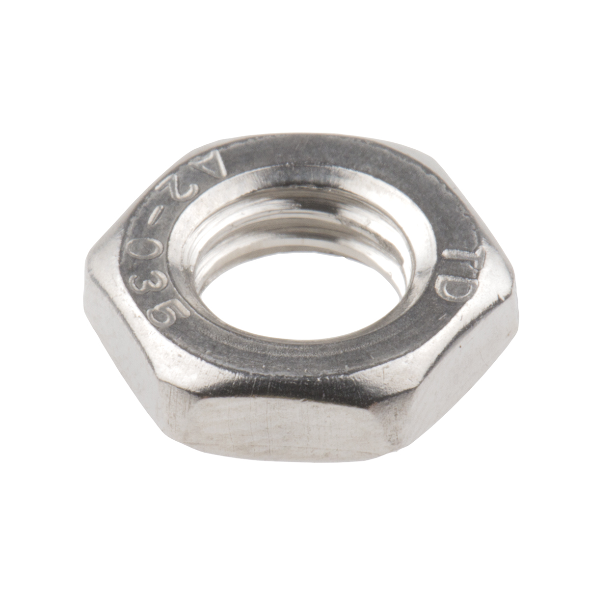 RS PRO, Plain Stainless Steel Hex Nut, DIN 439B
