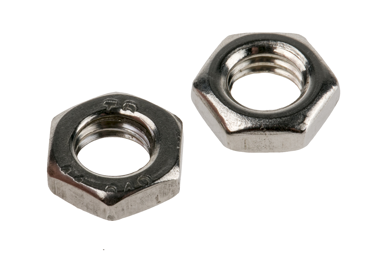 RS PRO, Plain Stainless Steel Hex Nut, DIN 439B