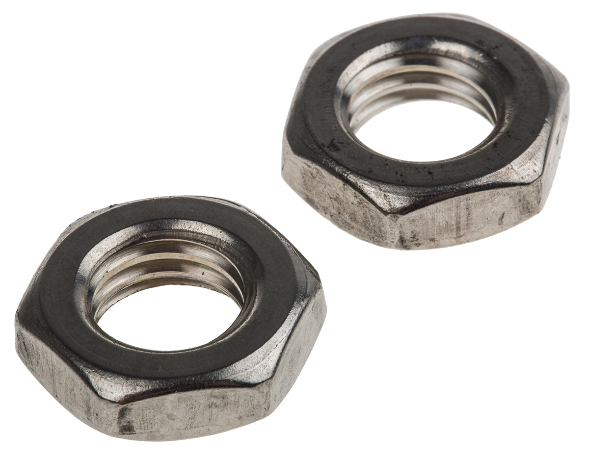 RS PRO, Plain Stainless Steel Hex Nut, DIN 439B