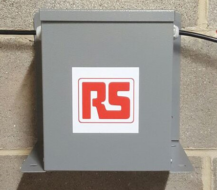 122-6706 RS PRO Site Transformer 1.65 kVA, 230 V ac Primary, 110 V (55V-0V-55V) Secondary, 16 A O/P