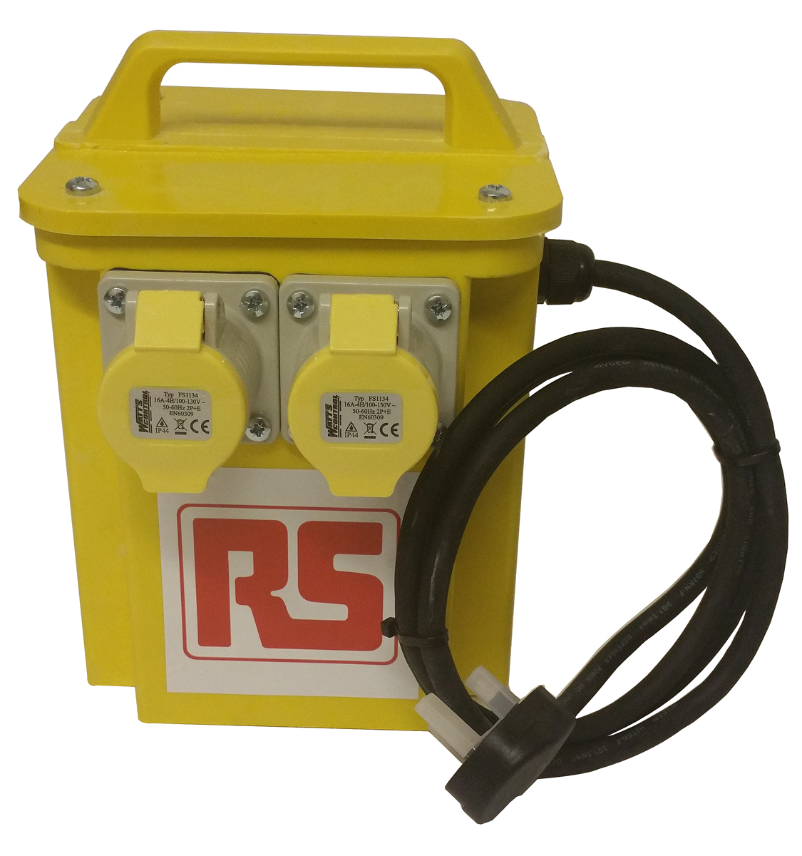 RS PRO 1 Site Transformer 2.25 kVA, 230 V ac Primary, 110 V (55V-0V-55V) Secondary, 16 A O/P