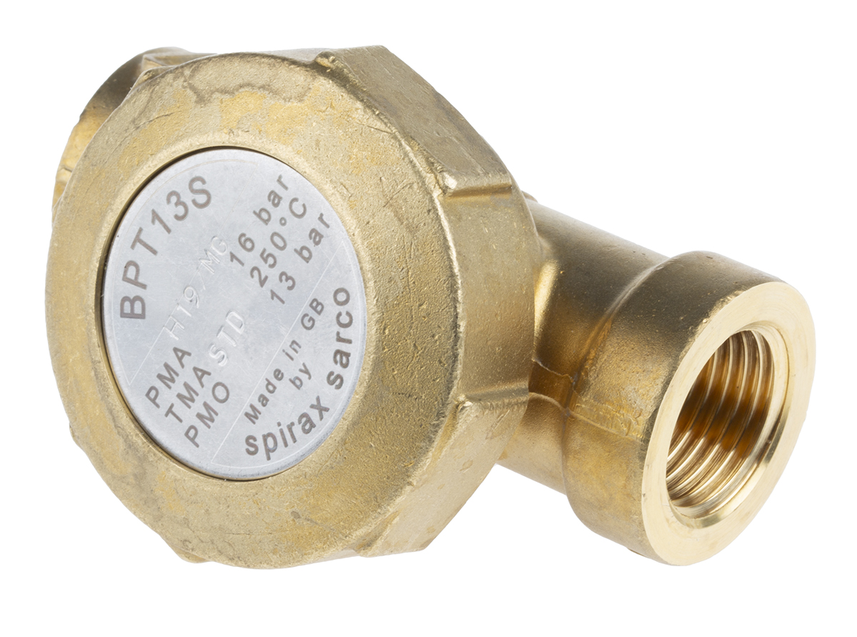 Spirax Sarco 13 bar Brass Thermostatic Steam Trap Screwed BSP or NPT