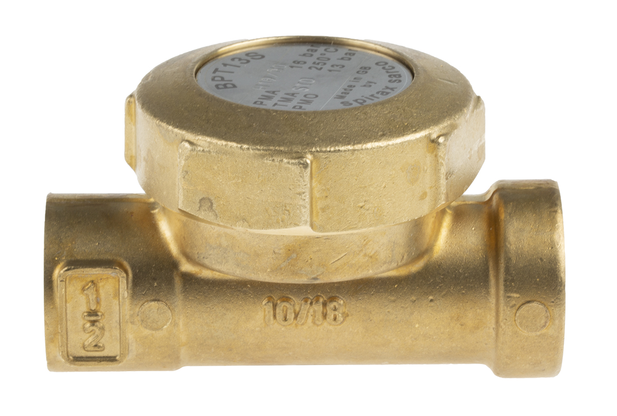 1225600 Spirax Sarco 13 bar Brass Thermostatic Steam Trap Screwed BSP or NPT