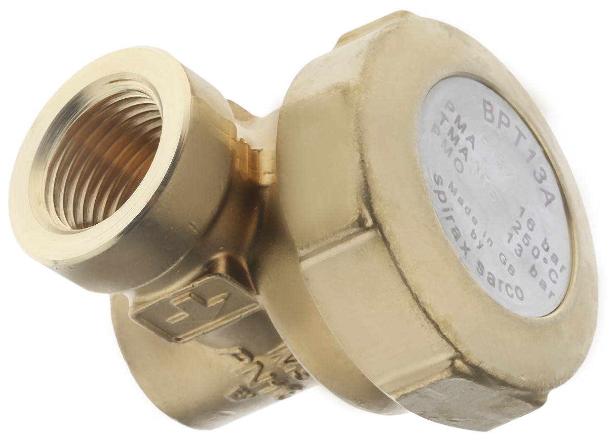 1226300 Spirax Sarco 13 bar Brass Thermostatic Steam Trap Screwed BSP or NPT