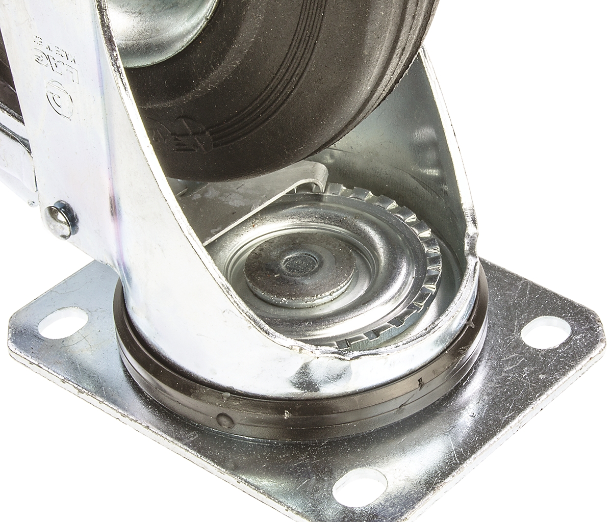 12286-fr LAG Braked Swivel Castor, 230 kg Capacity, 200 mm Wheel