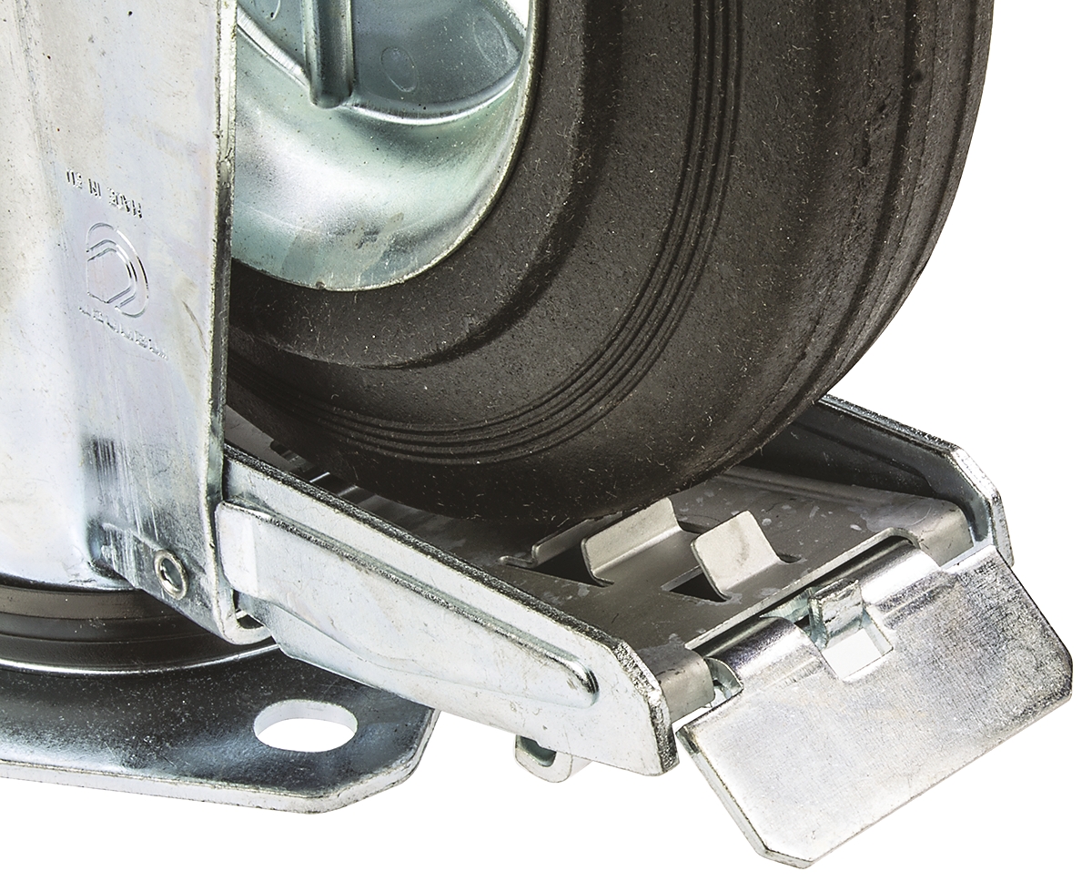 12286-fr LAG Braked Swivel Castor, 230 kg Capacity, 200 mm Wheel