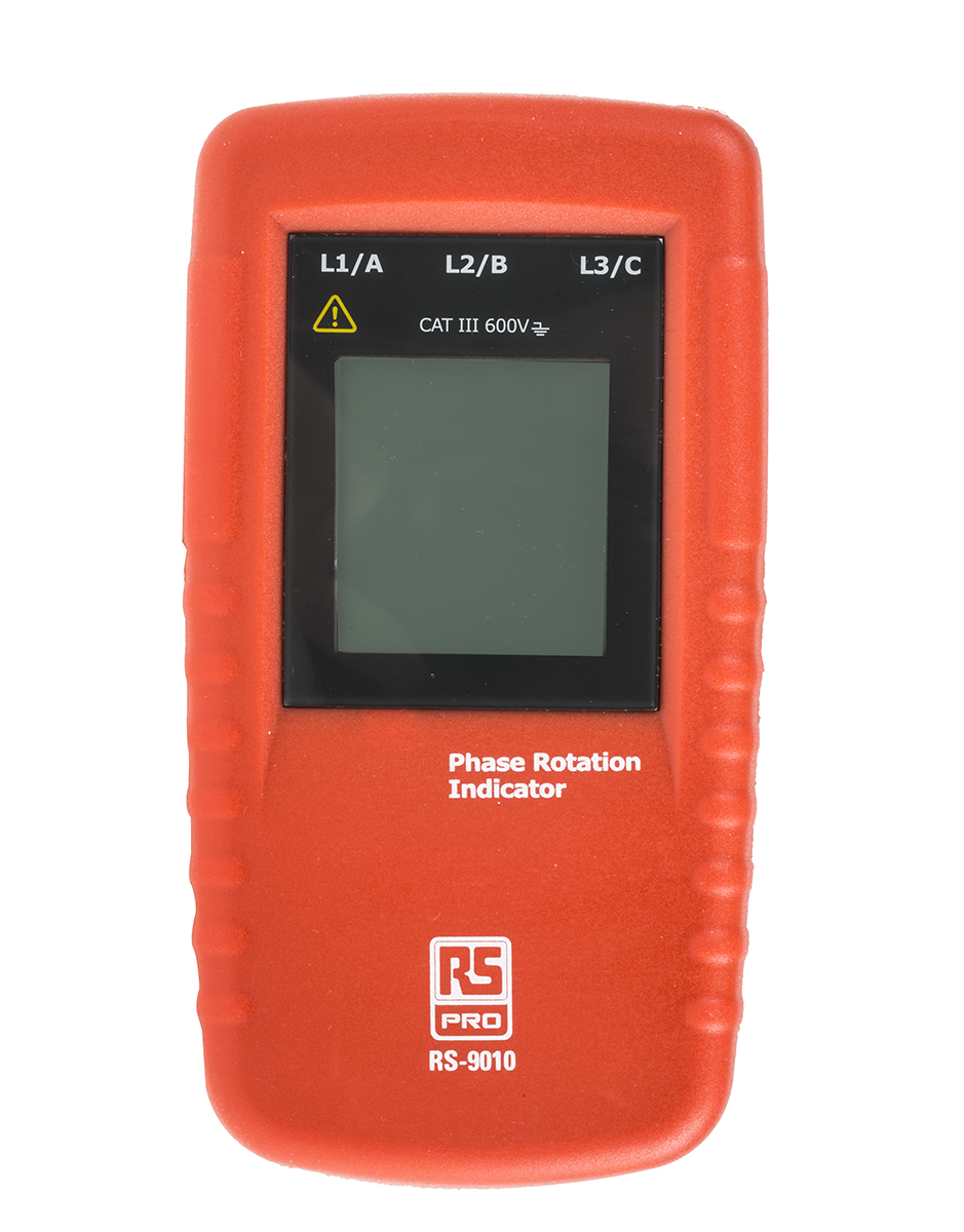 RS PRO RS9010 Phase Rotation Tester 15 Hz, 400 Hz Max, 690V ac Max