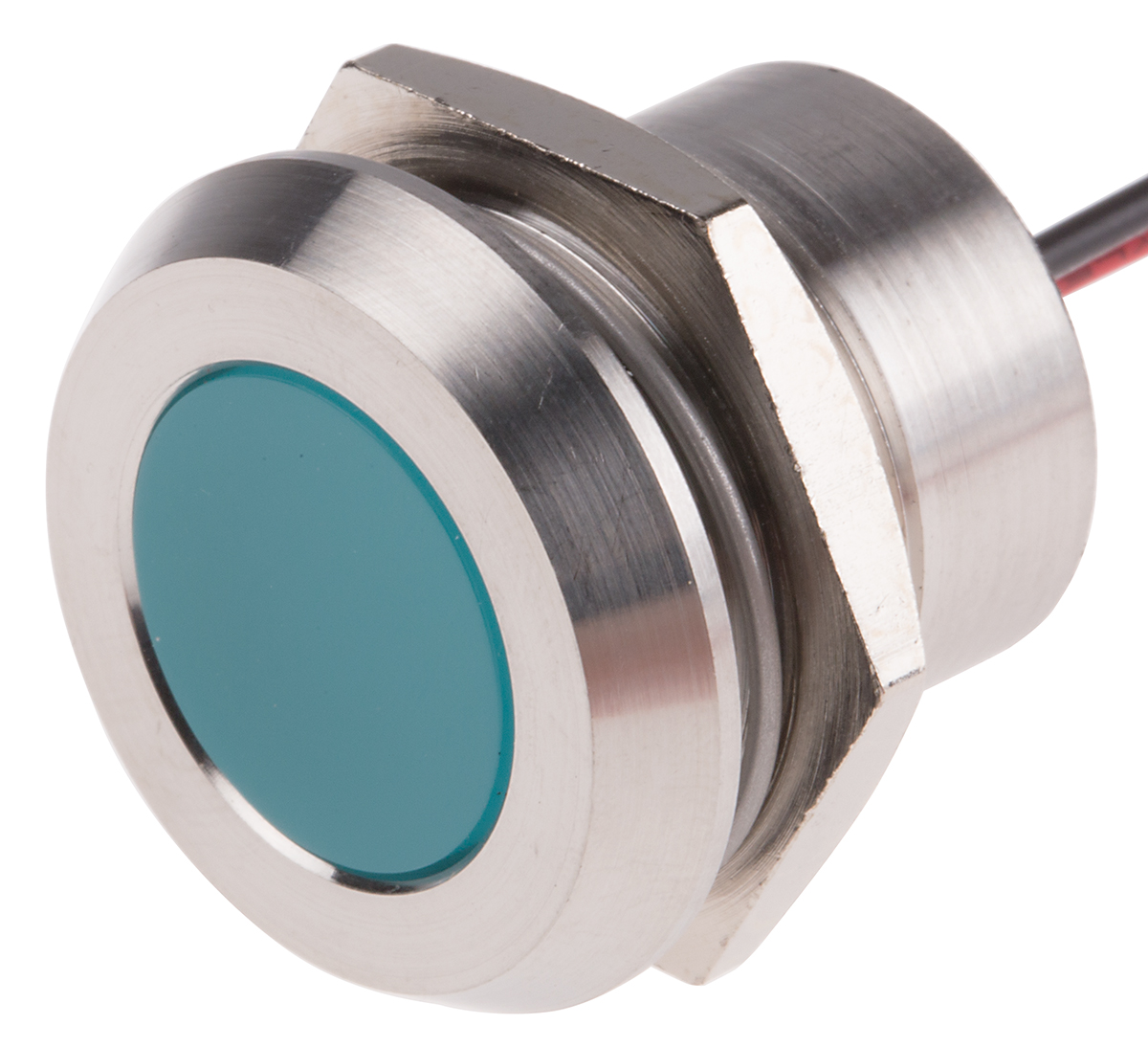 RS PRO Blue Panel Mount Indicator, 24V dc, Lead Wire Termination, IP67