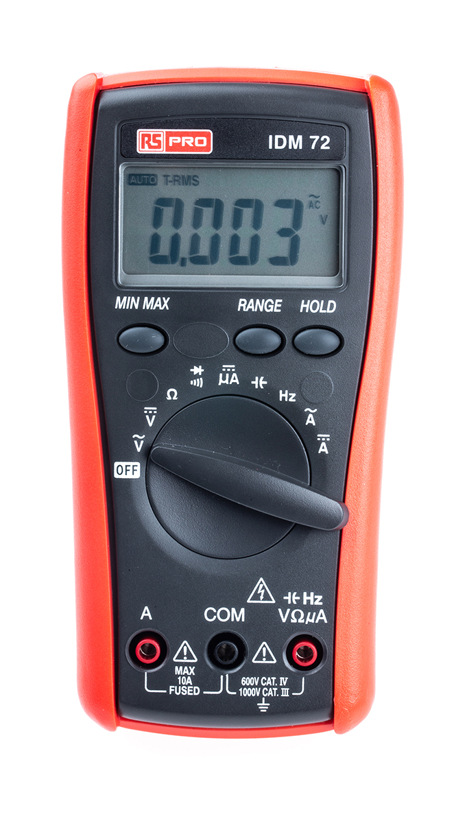 123-3242 RS PRO IDM72 Handheld Digital Multimeter True RMS