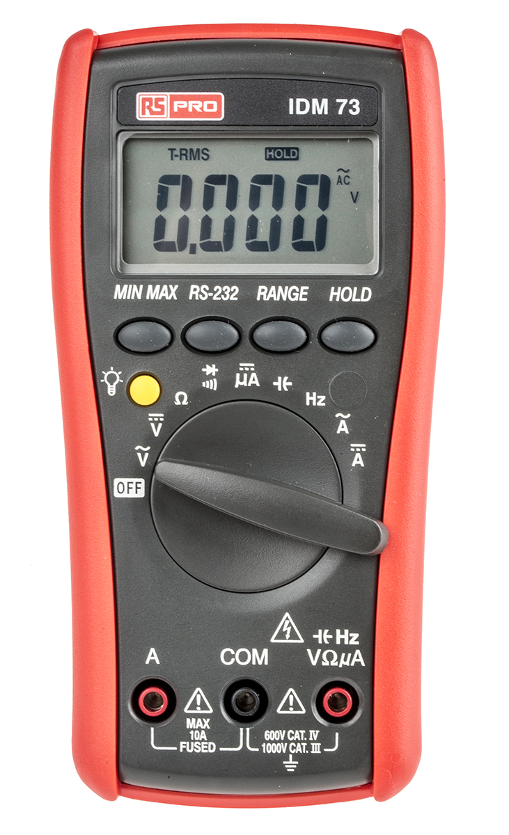 RS PRO IDM73 Handheld Digital Multimeter True RMS