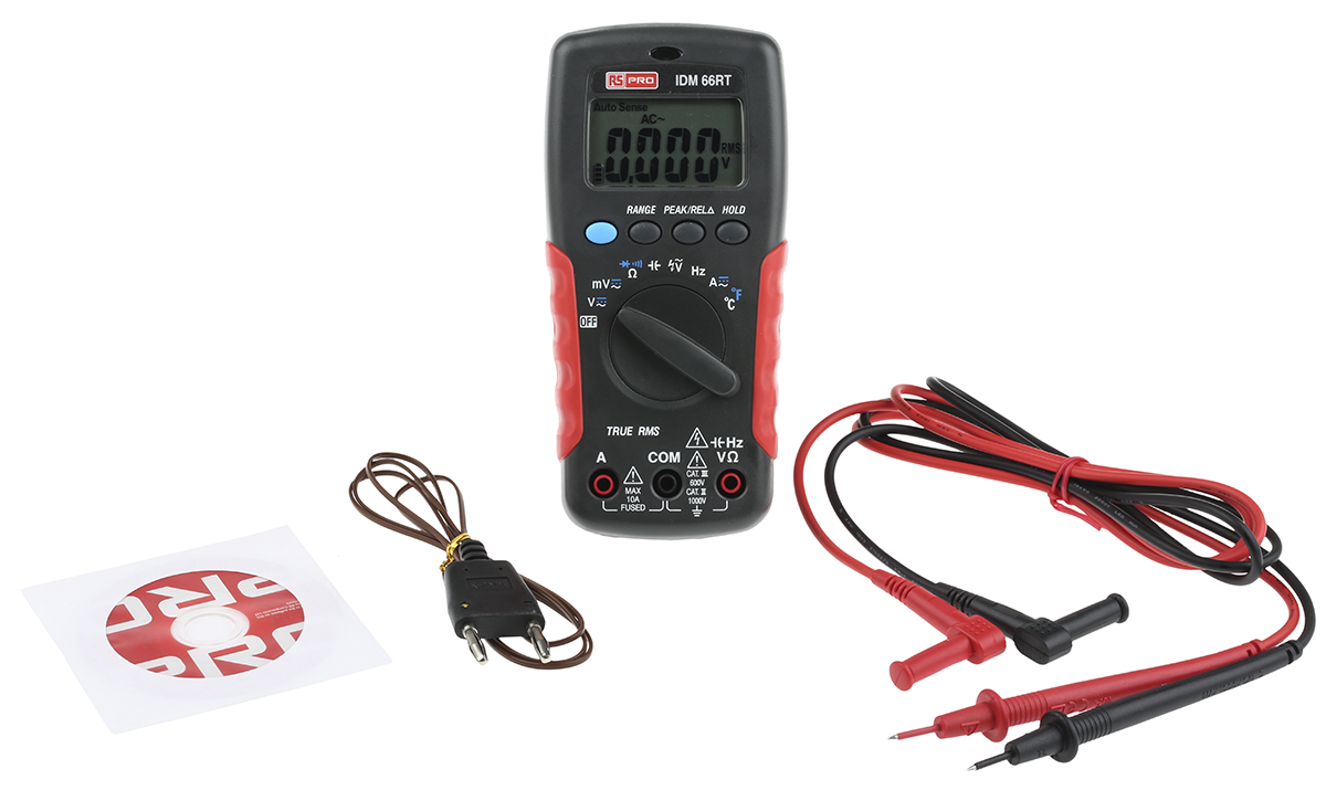 RS PRO IDM66RT Handheld Digital Multimeter True RMS