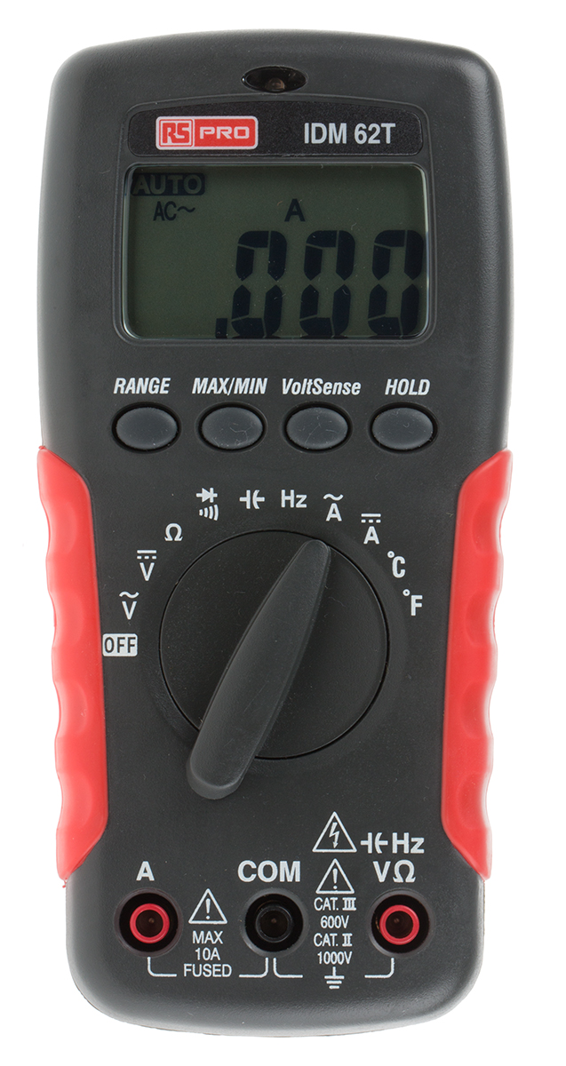 RS PRO IDM62T Handheld Digital Multimeter - RSCAL Calibrated