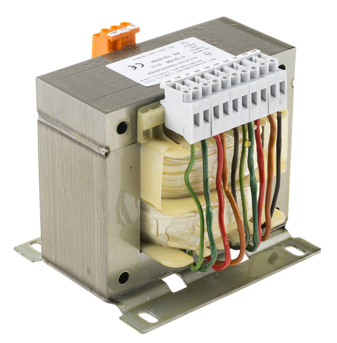 123-5704 RS PRO 4 Output 800 VA Chassis Mount Transformer, 4 x 0-55-60 V ac, IEC/BS/EN 61558-1, AS/NZS 61558.2.4, RoHS, AS/NZS