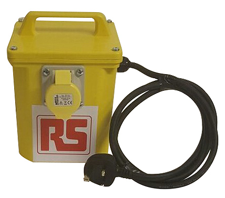 123-7384 RS PRO Site Transformer, 230 V ac Primary, 110 V Secondary, 4 A O/P