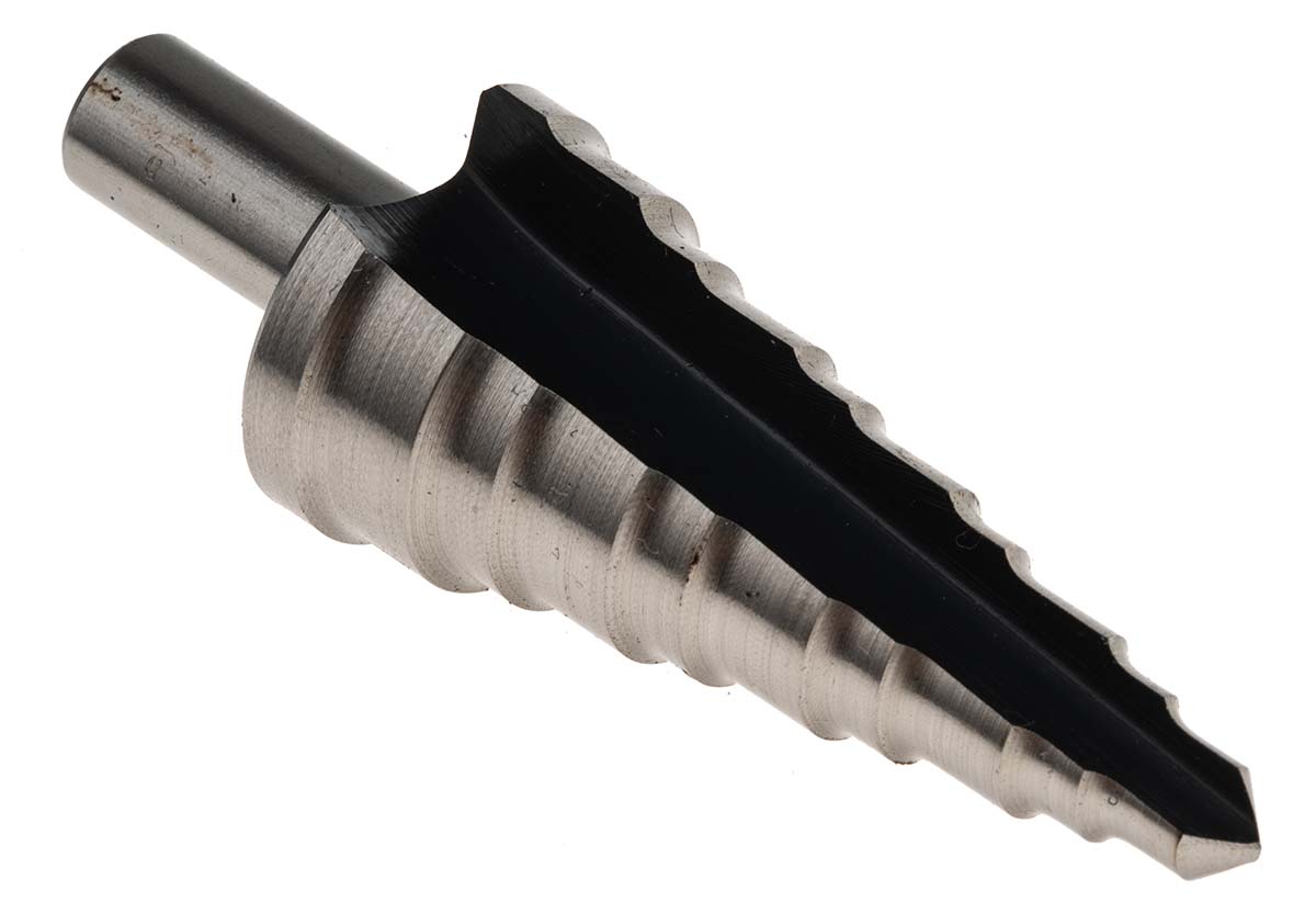 123-8515 RS PRO HSS 12 to 25 mm Drill Bit, Cone