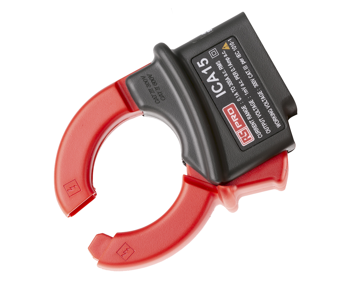123-8651 RS PRO Current Clamp, AC Adapter, 300 A ac AC Max, Current/Voltage Output