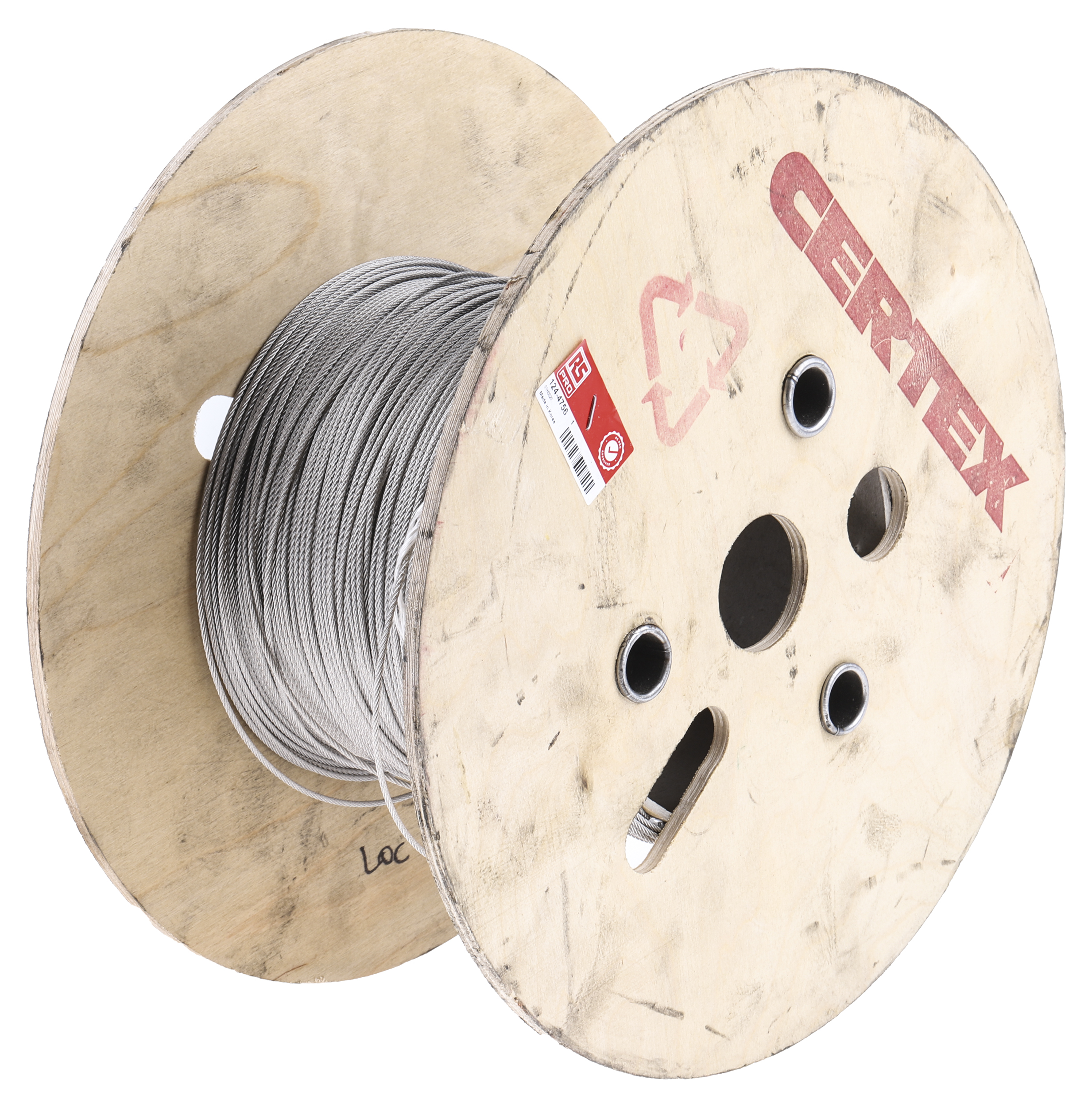 124-4756 RS PRO Stainless Steel Wire Rope, 100 m