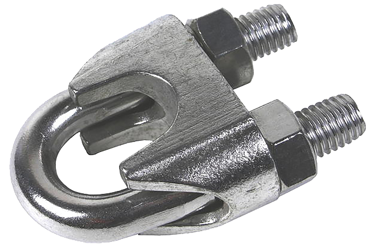 RS PRO Stainless Steel 10 mm Diameter Wire Rope Clamp