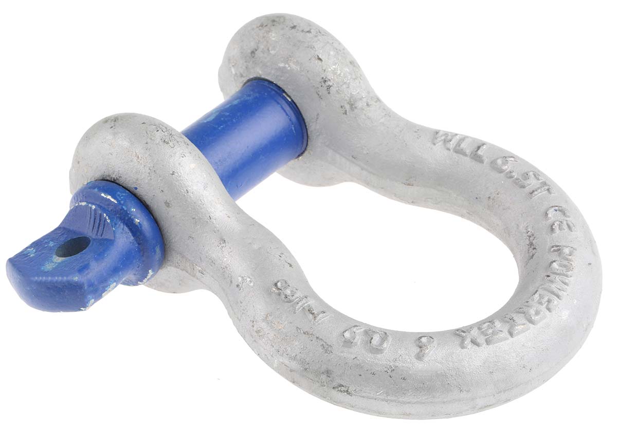 124-4818 RS PRO Bow Shackle Alloy Steel, 6.5 t