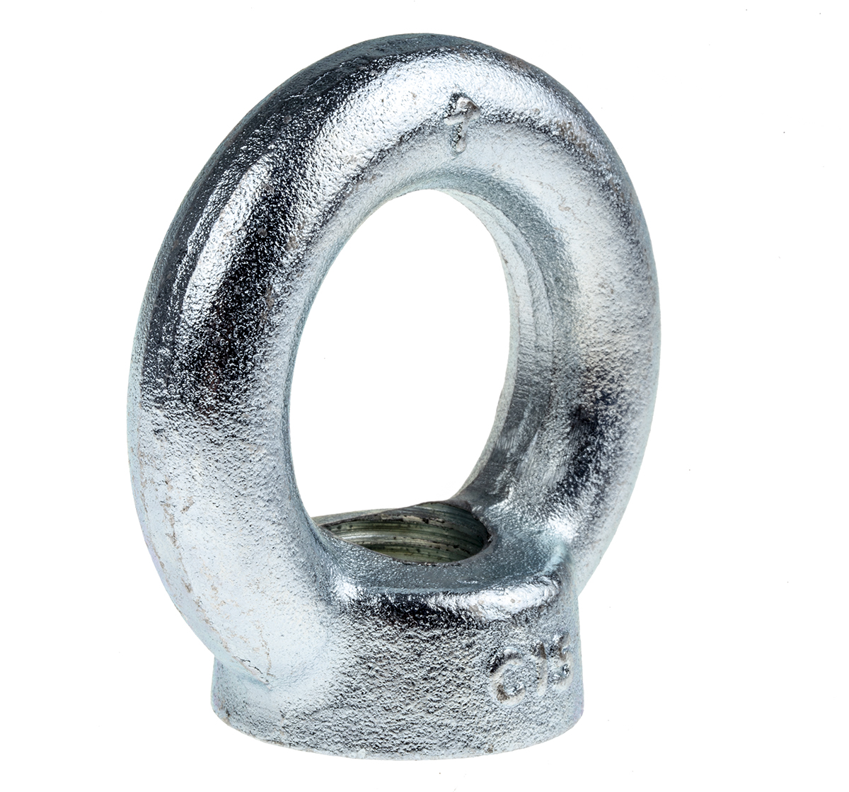 124-4844 RS PRO Carbon Steel Eye Nut, M20 Thread, 16 mm Thread Length, 72 mm, 1.2 t Load
