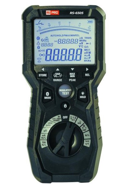 RS PRO Handheld Insulation Tester, 50 mΩ Max