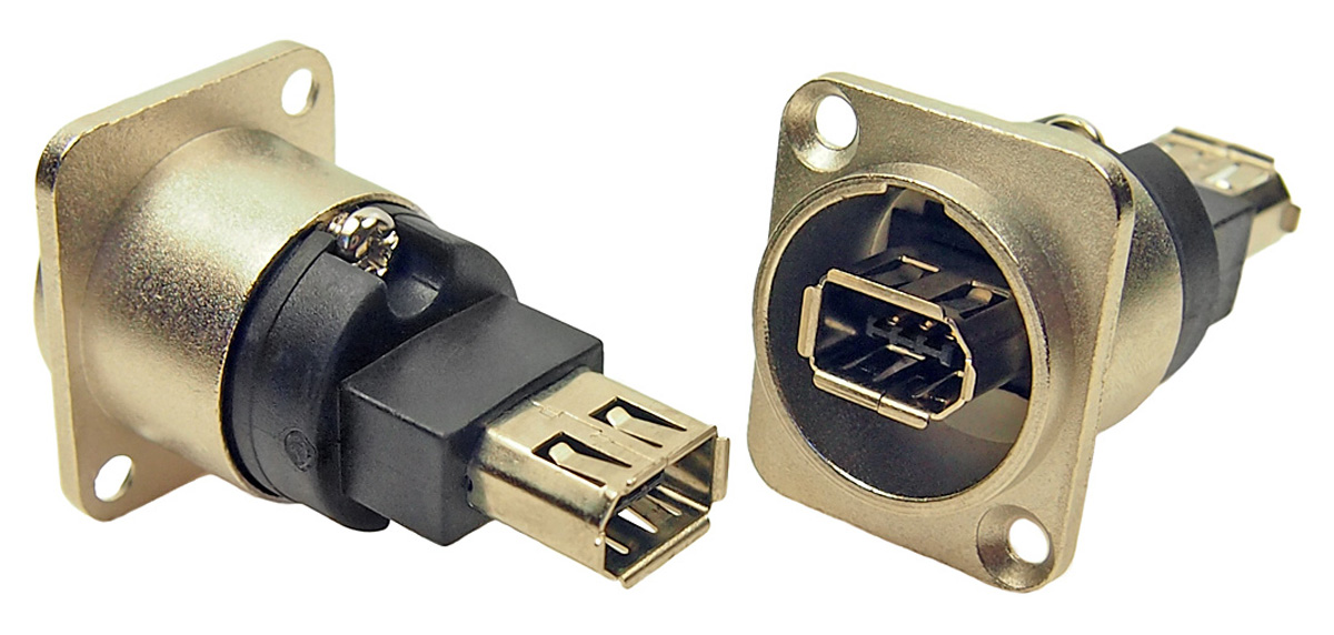 RS PRO, CP 2 Way Straight Panel Mount Firewire Connector Female