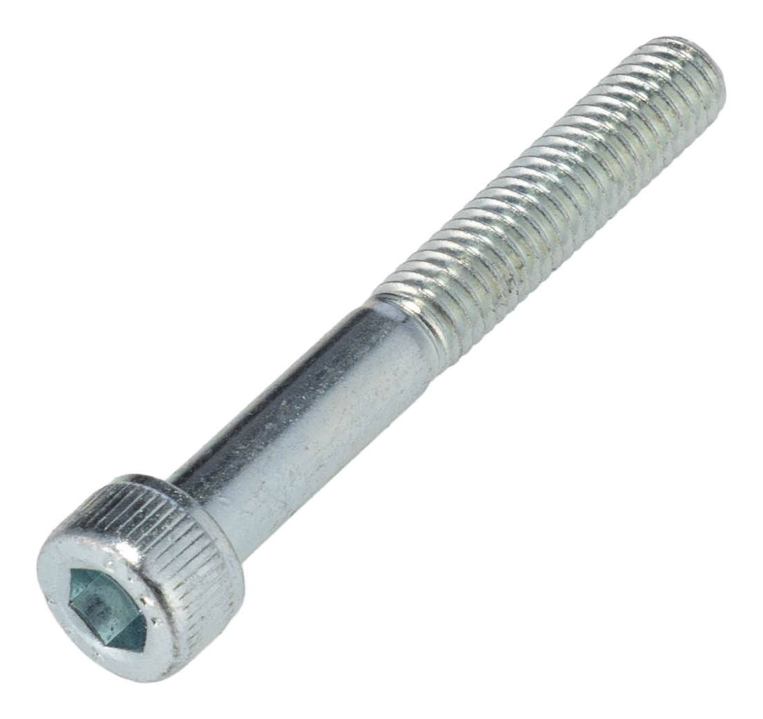 RS PRO Bright Zinc Steel Hex Socket Cap Screw, Hex, M6 x 45 mm