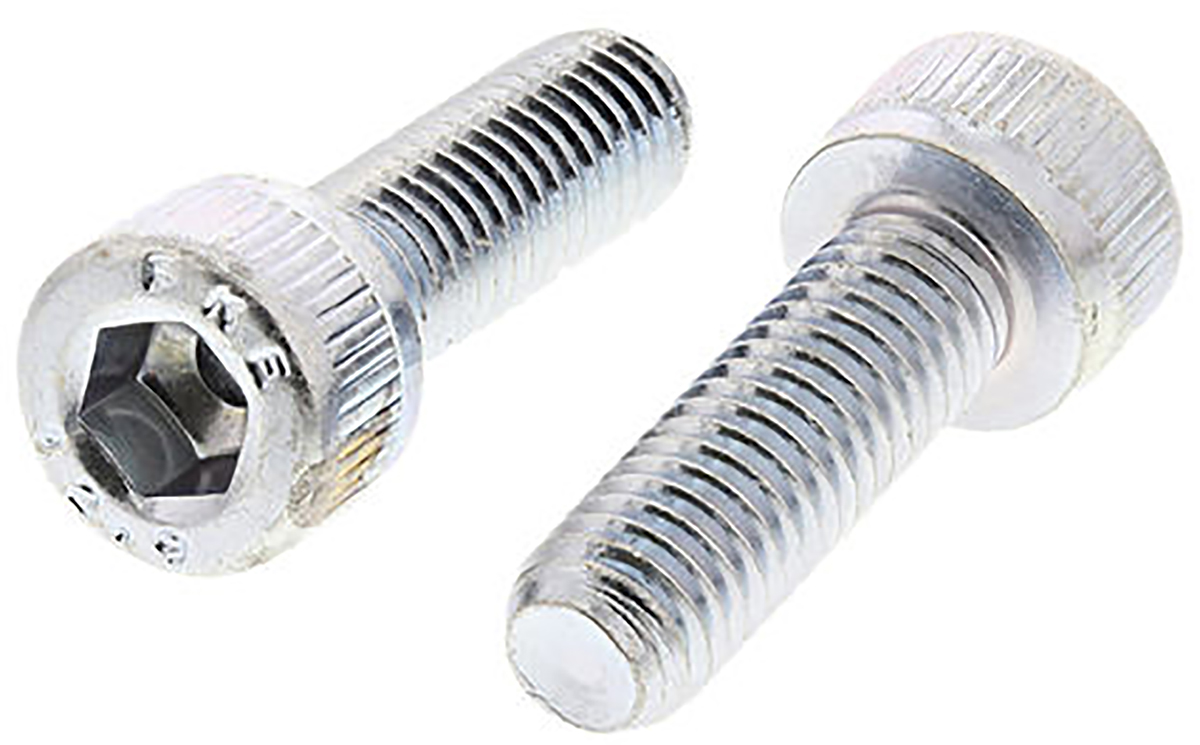 RS PRO Bright Zinc Steel Hex Socket Cap Screw, Hex, M10 x 16 mm