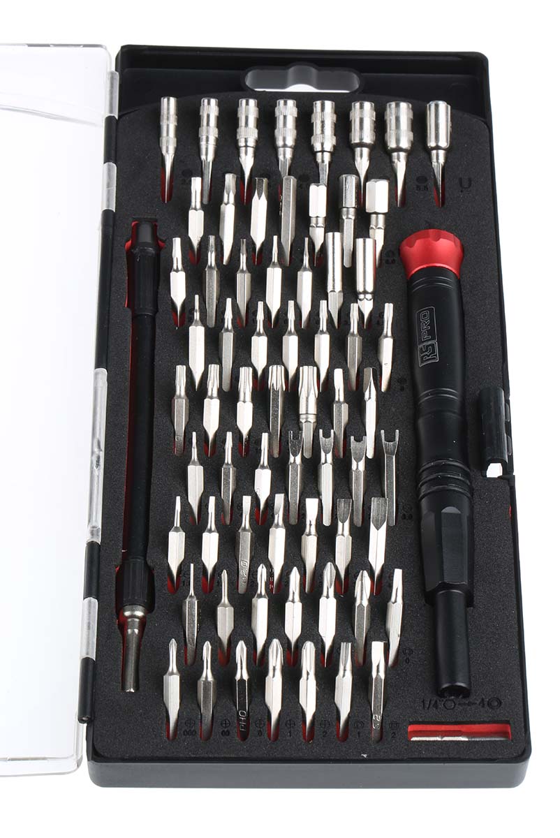 124-9873 RS PRO 88 Piece Phone Repair Tool Kit with Case
