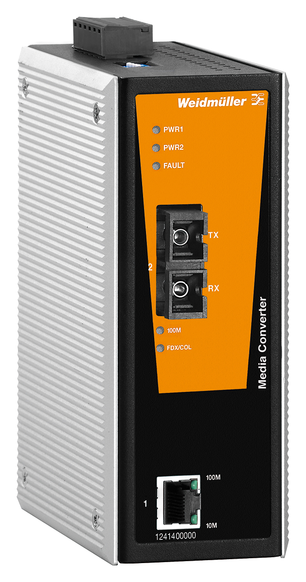 Weidmüller RJ45 Ethernet Media Converter Ethernet Media Converter, Multimode, Full Duplex, Half Duplex 5 km